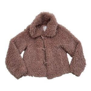 Lauren Conrad Pink Faux Fur Teddy Jacket - Size XS